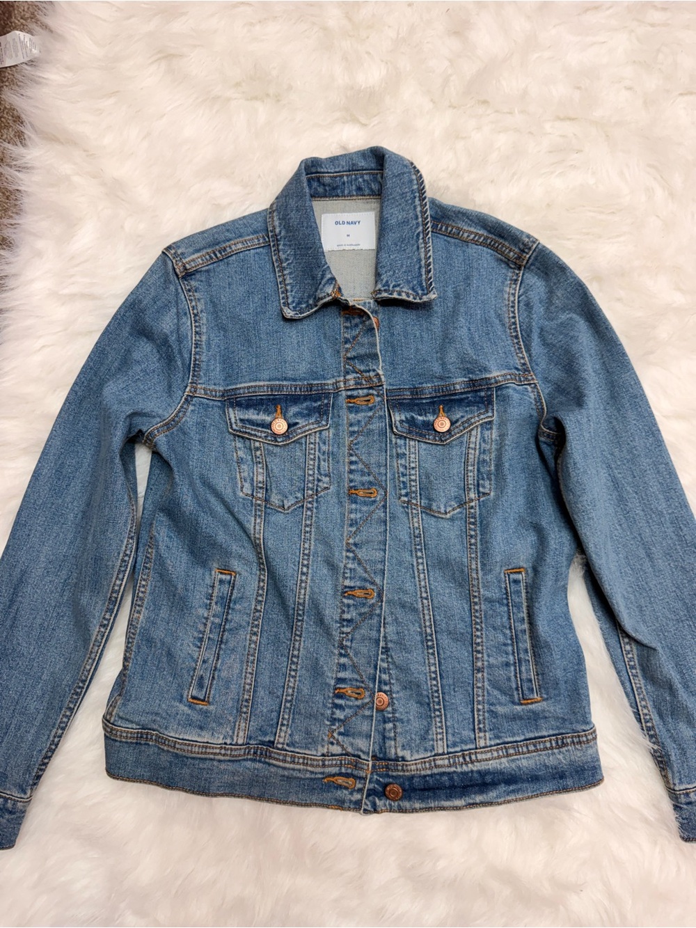 Old Navy Light Blue Denim Jean Jacket - Women's Classic Trucker